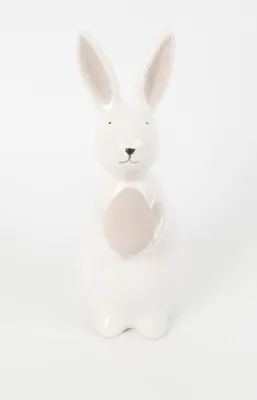 Produktbild von TrendLine Dekofigur Hase Keramik 19 x 9 cm weiß