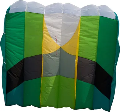Obrázok produktu pre Jednošnúrový šarkan HQ KAP Foil 5.0 106760 Zelený 240 x 200 cm + 2100 cm strapcový chvost