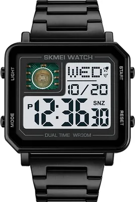 Zdjęcie produktu dla SKMEI 2033 Zegarki sportowe Odliczanie podwójnego czasu Zegarek z budzikiem Chronograf Tabela Zegarki cyfrowe 30 metrów Wodoodporny zegarek