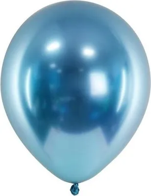 Produktbild von PartyDeco Glossy-Ballons 30 cm Farbe BLAU 1 Packung 50 Stück