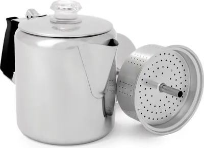 Produktbild von GSI Outdoors Edelstahl-Perkolator für 6 Tassen 900 ml,  568 g , silber; 65206