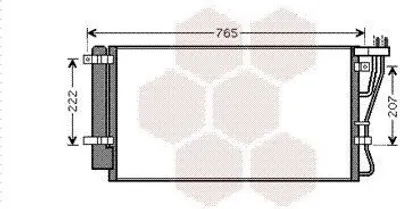Produktbild von VAN WEZEL 83005105 Kondensator Klimaanlage Klimakondensator für KIA CARENS III (UN) +Trockner
