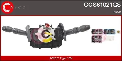Produktbild von CASCO CCS61021GS Lenkstockschalter Kombischalter für IVECO DAILY III Kasten/Kombi DAILY III Bus