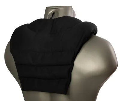 Produktbild von Nackenwärmekissen Nackenkissen Nackenrolle - Schwarz - Dinkelspelzen - 13 cm hoch - Mit Rückenteil und Kältefunktion