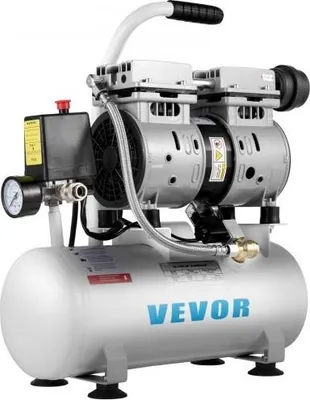 Produktbild von VEVOR Ultra-leiser Luftkompressor 0,75 PS, Luftkompressor 2 Gallonen, ölfreier Luftkompressor Stahltank 550 W, tragbarer Luftkompressor, ultra-leiser Kompressor für Heimreparaturen, Reifenbefüllung