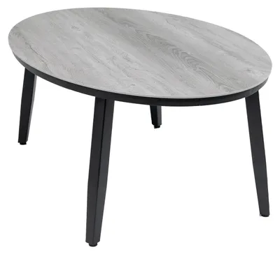 Produktbild von Beistelltisch Mykonos Oval 120x75cm | Grau | Aluminium & Kunststoff | Normin