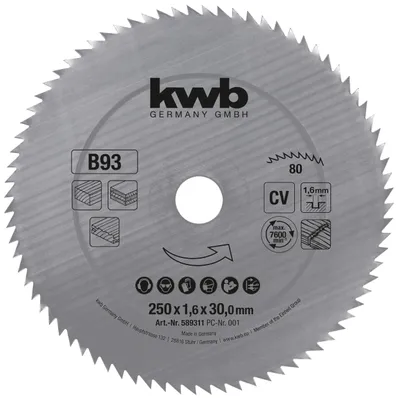 Zdjęcie produktu dla Piła tarczowa o wymiarach 250 x 30 mm, przeznaczona do precyzyjnych i dokładnych prac stolarskich