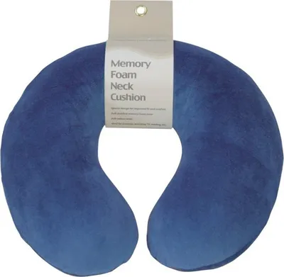 Produktbild von Aidapt Reise-Nackenkissen Memory Foam- blau