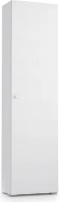 Produktbild von Dmora Mehrzweckschrank 1 Tür Fiordaliso 50x182 cm Weiß, 7 Böden