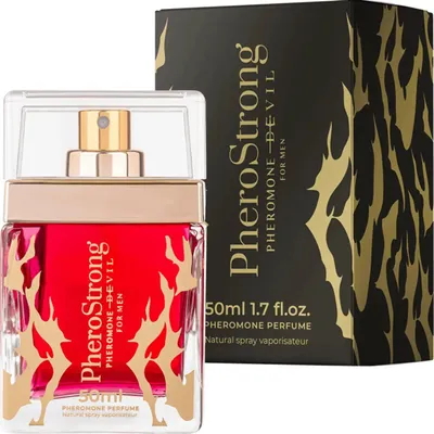 Produktbild von PheroStrong Pheromone Devil für Männer - Steigern Sie Selbstbewusstsein und Magnetismus.