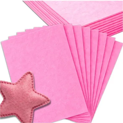 Immagine prodotto di EDIBAZZAR | Pannelli decorativi in feltro, 30 x 30 cm, rosa, set da 10 pezzi