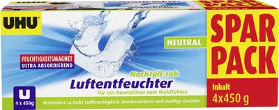Produktbild von UHU Luftentfeuchter Nachfülltaps 4x450g