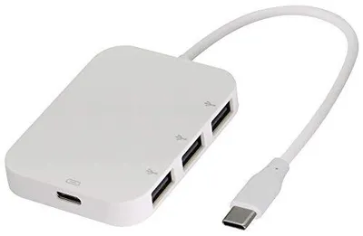 Zdjęcie produktu dla Adapter USB c hub 3 porty 2.0 rozdzielacz dla laptopa