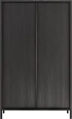 Produktbild von Meublorama MI-STEEL-208986-04*2C/60KG, 2 Tür(en), Schwarz, Mitteldichte Faserplatte (MDF), 2 Jahr(e), 400 mm, 1040 mm