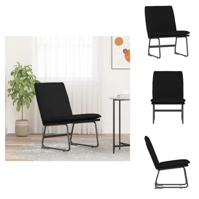 Produktbild von vidaXL Loungesessel Schwarz 52x75x76 cm Stoff -  Sessel