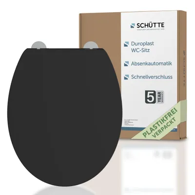 Produktbild von Duroplast WC-Sitz BLACK, PREMIUM, mit Absenkautomatik