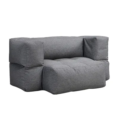 Immagine prodotto di Home Deluxe Borsa a sacco da esterno HEAVEN - antracite - 76 x 152 x 100 cm | divano da giardino, salotto da esterno, set di sedute, divano