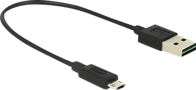 Immagine prodotto di DELOCK Cavo USB A -> Micro-B St/St 0,20m nero Easy USB