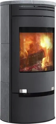 Produktbild von Holzofen Aduro 1.1SK, 6 kW, Stratite Grau, Seitensteinverkleidung