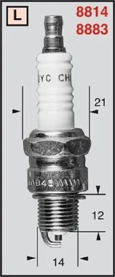 Zdjęcie produktu dla Świeca zapłonowa CHAMPION OE064/T10