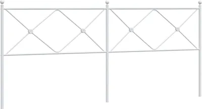 Produktbild von vidaXL Ersatz-Kopfteil Metall Weiß 193 cm