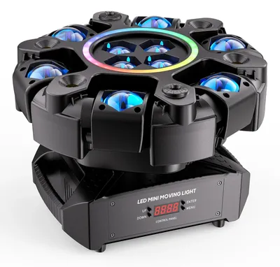 Immagine prodotto di Proiettore a testa mobile RGBW - ZQ02791 Luce da palcoscenico DMX - 120 W - DMX512 26 canali - Strobo 1–20 Hz - Attivazione tramite audio - 90–240 V - Spina UE