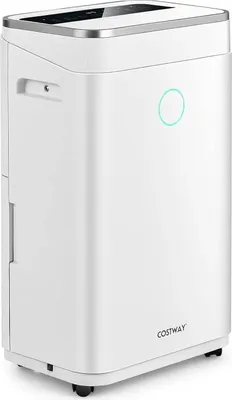 Image de Déshumidificateur - Mobile - 25 l/jour - 3 modes - Affichage LED 3 couleurs - Réservoir d'eau 6,5 l - Jusqu'à 30 m² - Moins de 500 W - Blanc