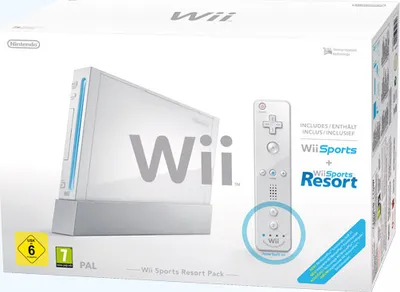 Produktbild von Nintendo Wii Konsole (RVL-001) Weiß - Wii Sports / Resort Bundle in