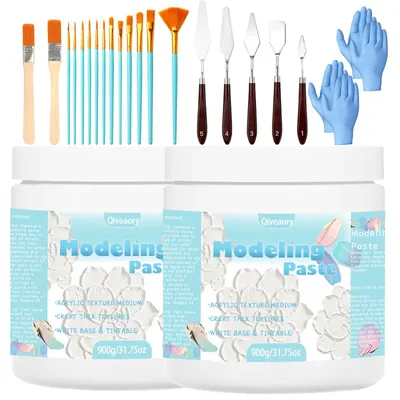 Modellierungspaste 1000 ml, Acryl-Strukturpaste, 3D-Textur, dick