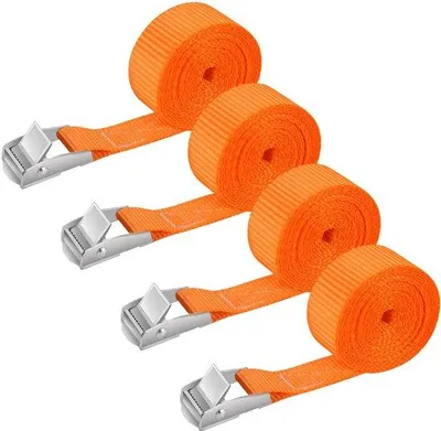 Image de Sangles en plastique courtes 1M, lot de 4 sangles en plastique avec fermeture à clip, sangles réglables, sangles pour vélo, transport, camion, bagages, moto