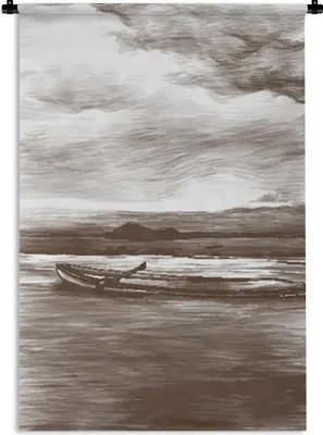 Produktbild von MuchoWow® Wandteppich Wandbehang Boot - Luft - Wasser 120x180 cm Tapisserie Dekoration Wandtuch - Schlafzimmer - Dekorationen für das Haus