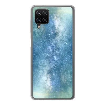Produktbild von MuchoWow® Handyhülle Schutzhülle Hülle für Samsung Galaxy A12 Sterne - Himmel - Blau - Jungen - Mädchen - Kinder Silikon Softcase Handy Hülle - Bild