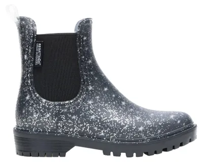 Produktbild von Regatta - "Harriet II" Glitzerstern Gummistiefel für Kinder RG13476 (32 EU) (Schwarz)