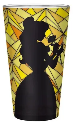 Imagen del producto de DISNEY - Vaso grande de vidrio - 400 ml - La Bella y la Bestia: Bella