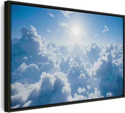 Produktbild von Italienischer Leinwand Leinwandbild - Heavenly Calm: Warm Rays of the Sun 60x40 cm Muster b-H-10047-b-a