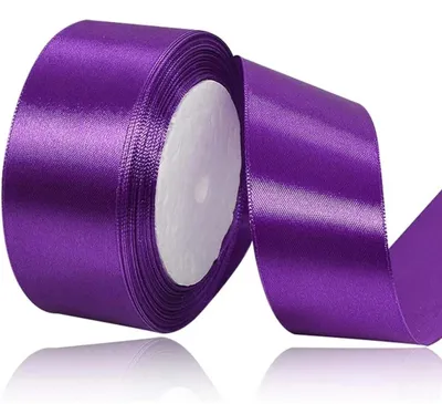 Produktbild von Lila Geschenkband, 40 mm breit, 23 Meter lang, Satinschleife für Dekoration und Geschenke