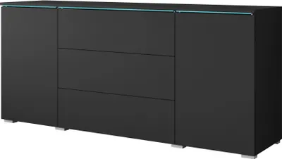 Produktbild von MINIO go for it, Kommode "VEVE", 150 cm, schwarz Farbe