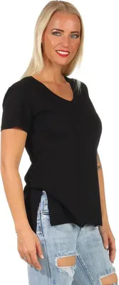 Produktbild von Damen T-Shirt Shirts Kurzarm Sommer,  Schwarz S