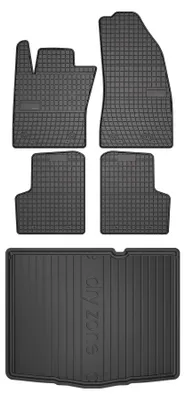 Obrázek produktu pro Gumové autokoberce SolidPRO + vana kufru DryZone pro: Jeep Renegade 2014-2019 SUV 5 ks
