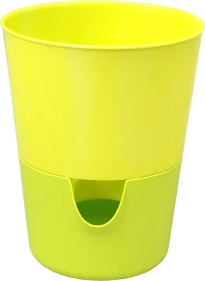 Zdjęcie produktu dla Doniczka Plastia Rosmarin - żółta + zielona 11 cm