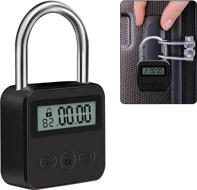 Obrázok produktu pre Inteligentný časový zámok s LCD displejom a funkciou nabíjania cez USB