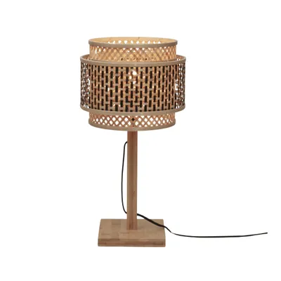 Produktbild von GOOD&MOJO - Tischleuchte Bhutan - Bambus - 22x22x40cm Tischlampe - Nachttischlampe, Wohnzimmer, Schlafzimmer