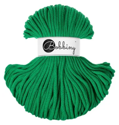 Produktbild von BOBBINY 5 mm Premium Flechtkordel 100 m Garn Häkeln Makramee 50 Farben Farbe Jade Green