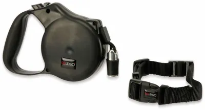 Produktbild von GOLEYGO Hundeleine & Halsband Vario mit Magnet-Klick-System - Schwarz - Größe S-M