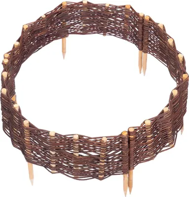 Produktbild von BOOGARDI Beetbegrenzung Weide · Höhe 20cm Ø 70cm Kreisförmig · Garten Steckzaun Beetumrandung Rasenkante Weidengeflecht 12 Größen