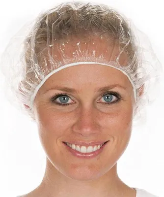 Produktbild von Jumadas 20 Stück Einweg-Duschhauben – Badekappen aus Kunststoff mit elastischer Kappe.