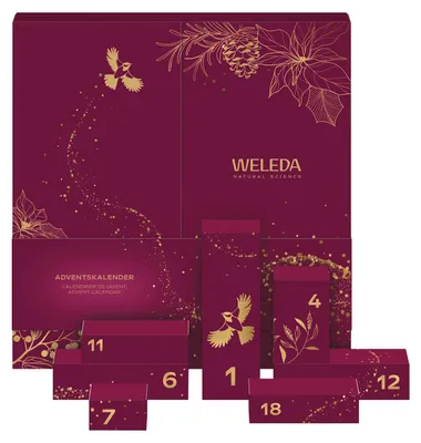 Produktbild von Weleda Adventskalender 2026 Naturkosmetik – 24-tlg. Pflegeset