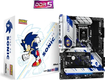 Obrázok produktu pre ASRock Z790 PG SONIC - Základná doska - ATX - pätica LGA1700 - čipová sada Z790 - USB 3.2 Gen 1, USB 3.2 Gen 2, USB-C 3.2 Gen 2x2, USB-C 3.2 Gen 1 - 2,5 gigabitová LAN - integrovaná grafika (vyžaduje CPU)