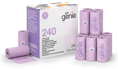 Obrázok produktu pre Pet Genie – vrecko na psie exkrementy, ktoré zabraňuje úniku a je extra hrubé, vhodné pre menšie plemená