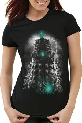 Produktbild von style3 Spacetime T-Shirt Damen zeitreise serie polizei notrufzelle, Größe:XS
